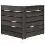 6 Piece Garden Lounge Set Grey Impregnated Pinewood Image 2