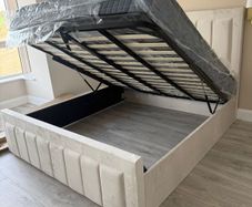 New Bed Frame Double Size Bed King Size Bed -Gaslift Bed-Ottoman Beds- 4ft Beds 4ft6 Bed 5ft Bed 6ft Bed Double Bed Small Double Bed King Bed Superking Bed Single Bed -Bed with Mattress Bed Frame