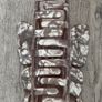 Marble Pattern Brown Long Butterfly Claw Clip Image 2