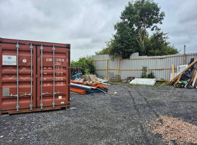 storage yard shipping containers