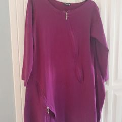Long Sleeve Dress With Zip Detail New