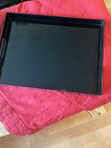 Black Lacquer coffee table tray