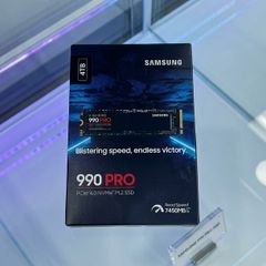 Samsung 990 Pro NVME M.2 SSD, 4 TB, PCIE 4.0, 7,450 MB/S Read, 6,900 MB/S Write, Internal SSD, for Gaming and Video Editing, Solid State Drive, MZ-V9P4T0BW