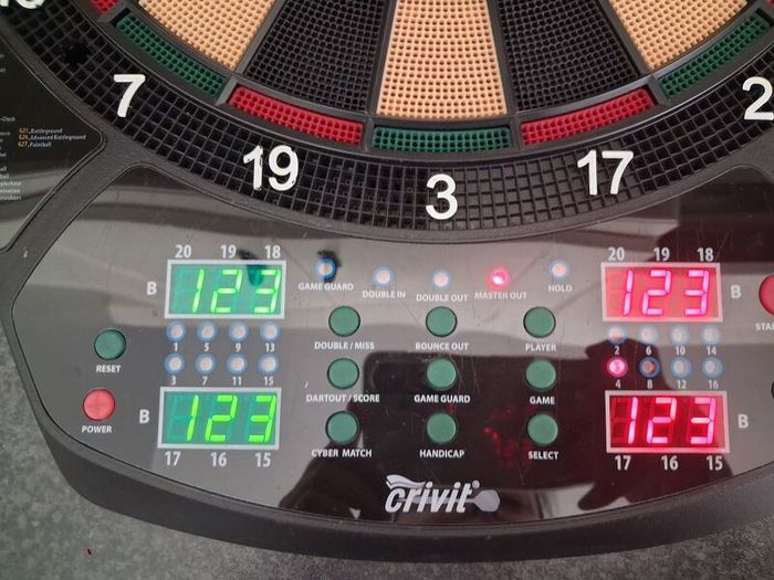 Crivit Electronic Dart Game With Darts & Instruction Manuel - RRP - 29.99