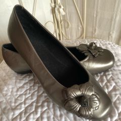 Gold K shoes