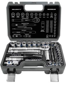 52pcs Multi-Tooth Inch TORX Gear Lock Profile XZN E-Profile Socket Set 12-Socket Hexagonal - Harley - Metric -1/4 & 3/8 - Nut Bits 4-19mm (FREE POSTAGE)