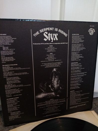 Styx the serpent is raising Org1st press USA LP 1971   Metallica led Zeppelin