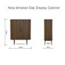 EZ Living Smoked Oak Tambour Door Cabinet - Nola Image 2