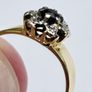 Vintage 18ct Yellow Gold Sapphire & Diamond Ring Image 6