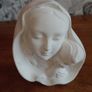 Vintage Hand Cast Chalk Ware Mary & Child. Image 2