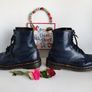 Dr Martens 1460 8 eye navy blue vintage england boots UK5 EU38 US7 Image 7