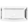 Wash Basin 71x38x13,5 cm Ceramic Silver Image 2