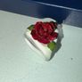Aynsley Table Name Place Card Holders, Bone China Hand-made Roses Image 7
