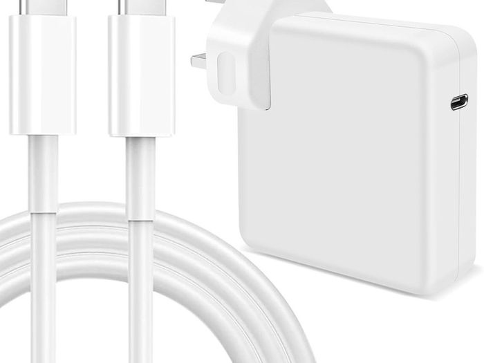 96W USB-C Super Fast Charger with 2M Cable, Compatible with MacBook Pro/Air, iPad Pro, and All USB-C Devices