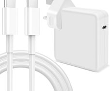 96W USB-C Super Fast Charger with 2M Cable, Compatible with MacBook Pro/Air, iPad Pro, and All USB-C Devices