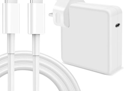 96W USB-C Super Fast Charger with 2M Cable, Compatible with MacBook Pro/Air, iPad Pro, and All USB-C Devices
