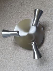 Satin Chrome GU10 Light Fitting