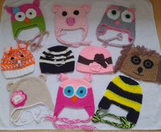 Handmade children's hats 1-2 years