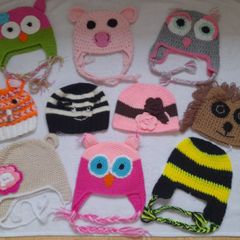 Handmade children's hats 1-2 years