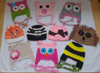 Handmade children's hats 1-2 years