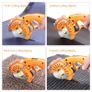Fabric Cutting machine 100mm Rotating Fabric Cutting Machine 27mm Cutting Height Electric Rotating Cutting Machine Orange Image 4