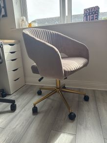 Velvet office chair