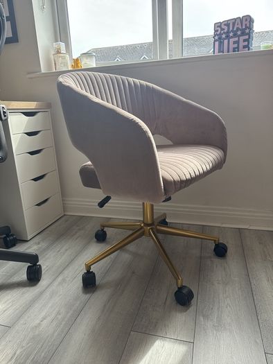 Velvet office chair