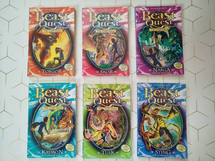 Beast Quest by Adam Blade book 13 to 18 Series 3 - The Dark Realm