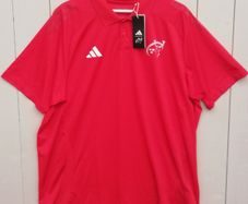 New Adidas Munster rugby mens polo top regular fit red XL size