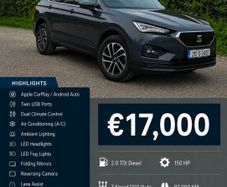 Seat Tarraco 2 seat commercial