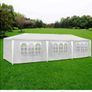 3 x 9 m Gazebo, UV Marquee Protection Party Tent, Waterproof Material High-Quality Garden Tent with 8 Side Panels, for Wedding, Party, Garden, Market Image 4