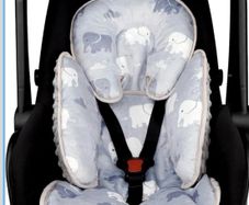 Baby car seat insert cushion and support