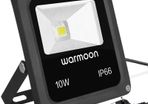 Warmoon LED Flood Lights Outdoor 10W Daylight White 6500K Security Wall Washer Light Waterproof IP66 for Patios Decks Pathways Stairways Driveways Garden