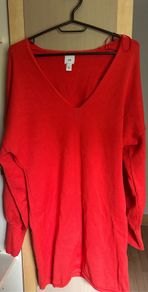 river island red jumper dress