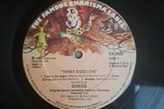 Genesis three sides live . Irish press on The famous Charisma label No sleeve . record 1 of a 2 record set
