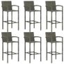 7 Piece Garden Bar Set Grey Image 6