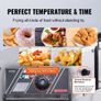 Commercial Electric Deep Fryer, 24L Large Capacity Electric Countertop Fryer with Dual Removable Basket, 5000W Stainless Steel Dual Deep Fryer for Kitchen, Restaurant and Commercial Use, Silver Image 4