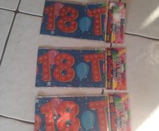 3 x 18th birthday banners