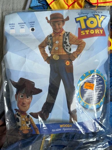 Toy story costume 7-8 yrs