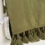 sarong CHECK TASSEL SARONG olive green Accessorize New Image 4