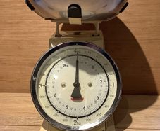 Vintage Typhoon Cream Mechanical Kitchen Weighing Scales