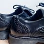 Tassle Trim Black Brogue Loafers Image 6