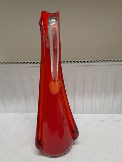 Murano glass Sommerso beak vase or jug