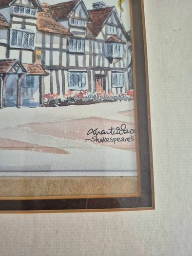 Pair of Framed Martin Goode Limited Edition Prints Stratford upon Avon Street Scenes