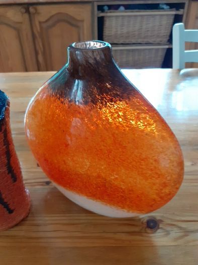 Glass and pottery.