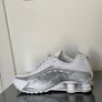 Nike Shox R4 White/Metallic Silver Image 4