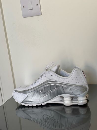 Nike Shox R4 White/Metallic Silver