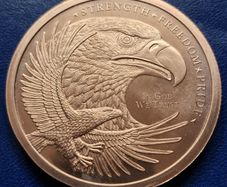 5 oz GSM Copper Eagle Round