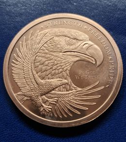 5 oz GSM Copper Eagle Round