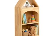 3-Tier Corner Cabinet for Toy Storage  15mm Rubberwood, Rounded Edges, Kid Reachable Height, Suitable for Kids Room, Playroom, Nursery, Classroom etc.
